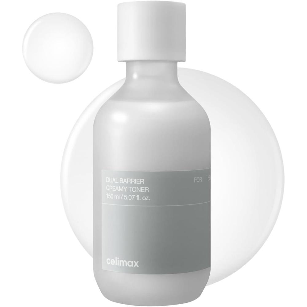 image:imagecelimax Dual Barrier Creamy Toner  with Ceramides Peptide Oil amp Alcohol Free Facial Astringent Hydrating Calming Soothing Non Irritating150ml507 Fl Oz Pack of 1