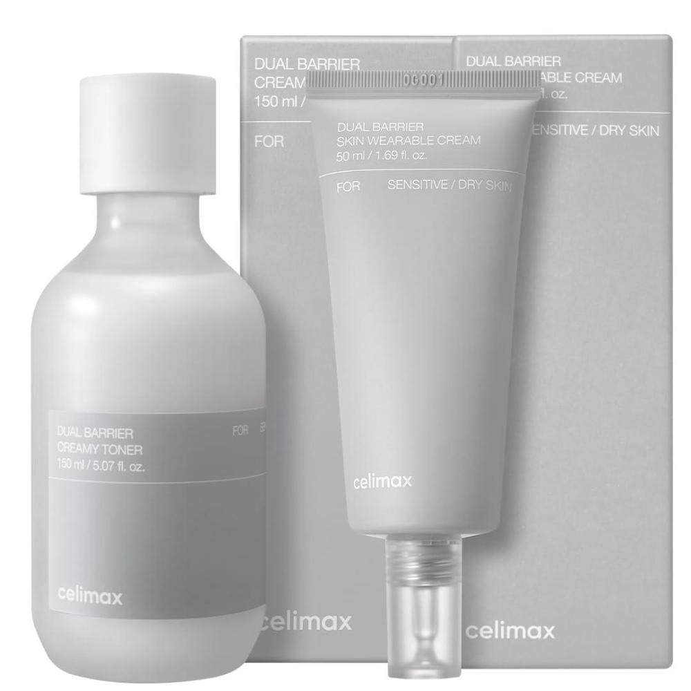 image:imagecelimax Dual Barrier Creamy Toner amp Long Lasting Cream Skincare Duo