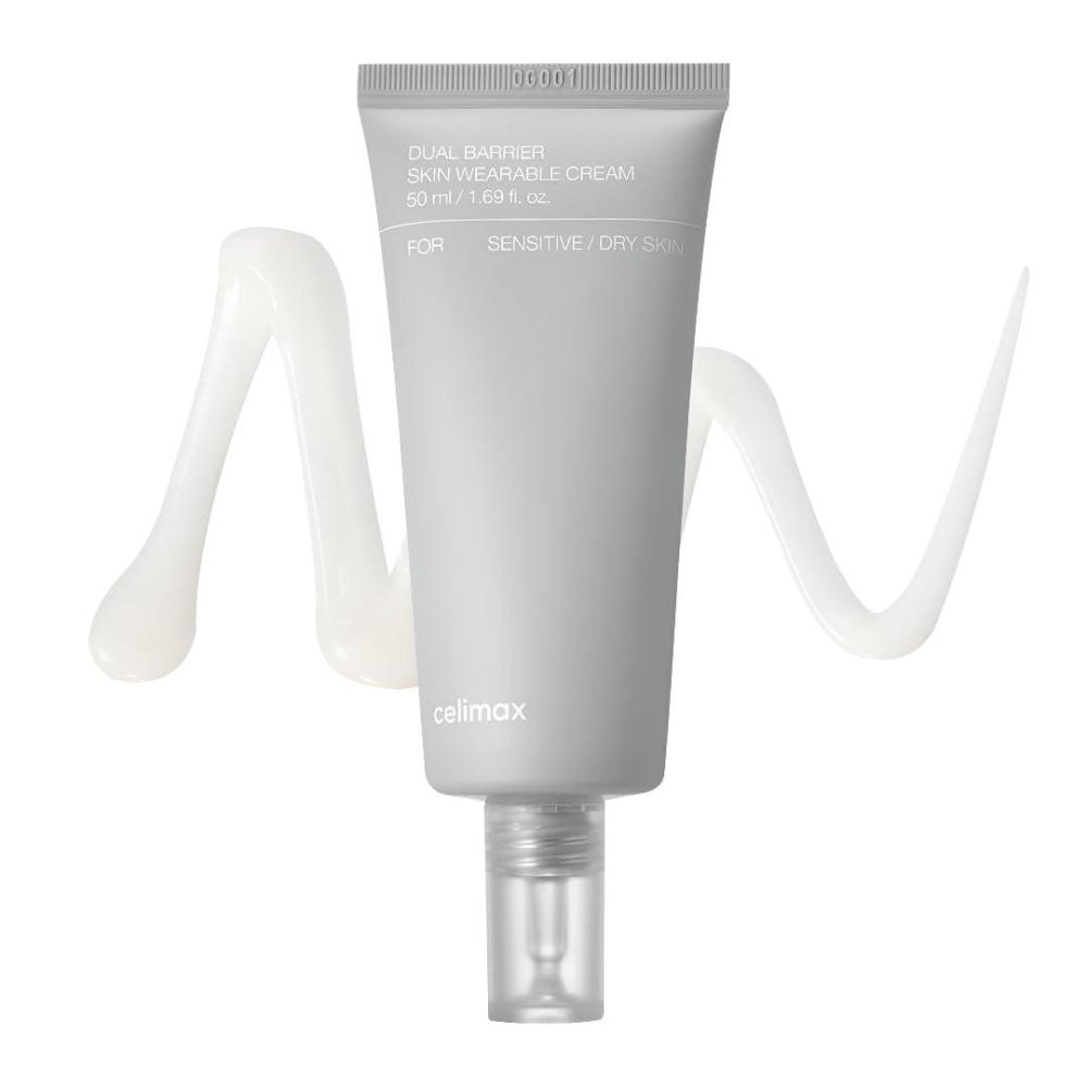 image:imagecelimax Dual Barrier Skin Wearable Cream  Long Lasting Cream Face Moisturizer with Ceramides Hyaluronic Acid Moisturizing Hydrating Soothing Repairing Day amp Night Cream 50ml