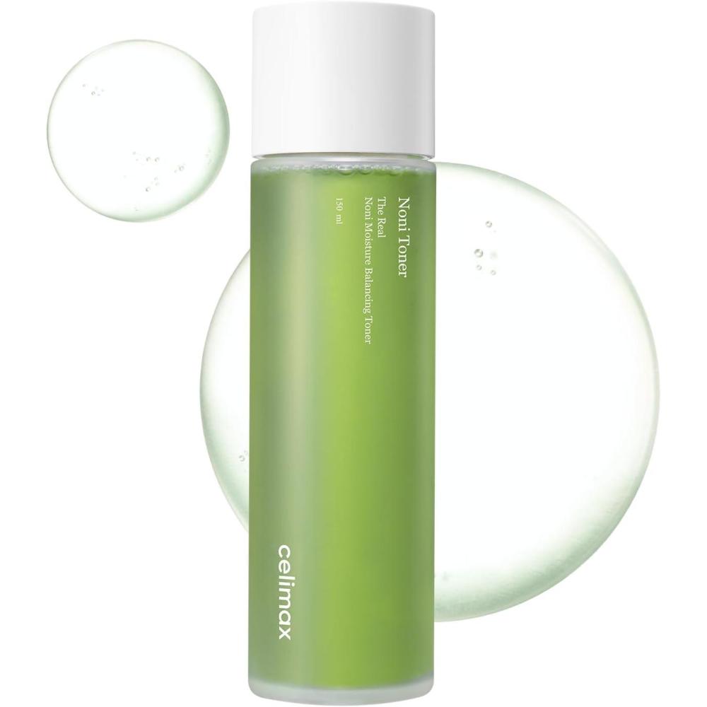 image:imagecelimax Noni Moisture Balancing Toner  with Noni Extract Facial Astringent Hydrating Exfoliating for Sensitive Dry Skin Fine Lines Korean Skincare 150ml