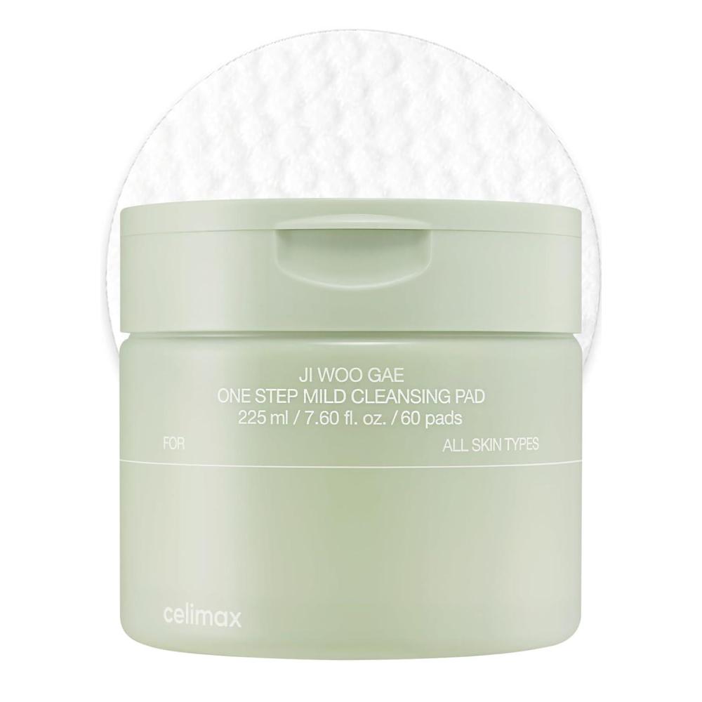 image:imagecelimax One Step Mild Cleansing Pad 60pads  Easy Onestep Makeup Remover Cleansing Water Pads Big Size Face Wash Cleanser Hydrating Soothing Moisturizing Korean Daily Skincare