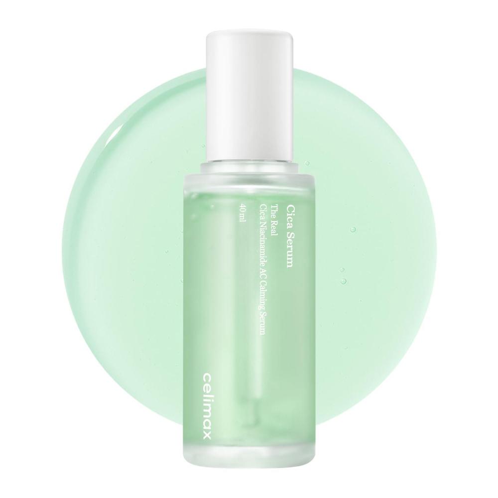 image:imagecelimax The Real Cica Niacinamide AC Calming Serum 40ml  Hyaluronic Acid Redness Relief Moisturizing Soothing Restoring Serum Mild Formula for SensitiveChristmas Gift Stocking Stuffers