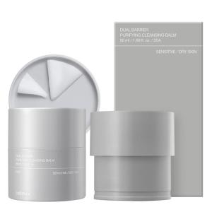 celimax Dual Barrier Purifying Cleansing Balm | with Ceramides, Waterproof Makeup Remover, Pore Cleansing, Daily Use Cleanser, Grind Container, 50ml(1.7 Ounce (Pack of 2))