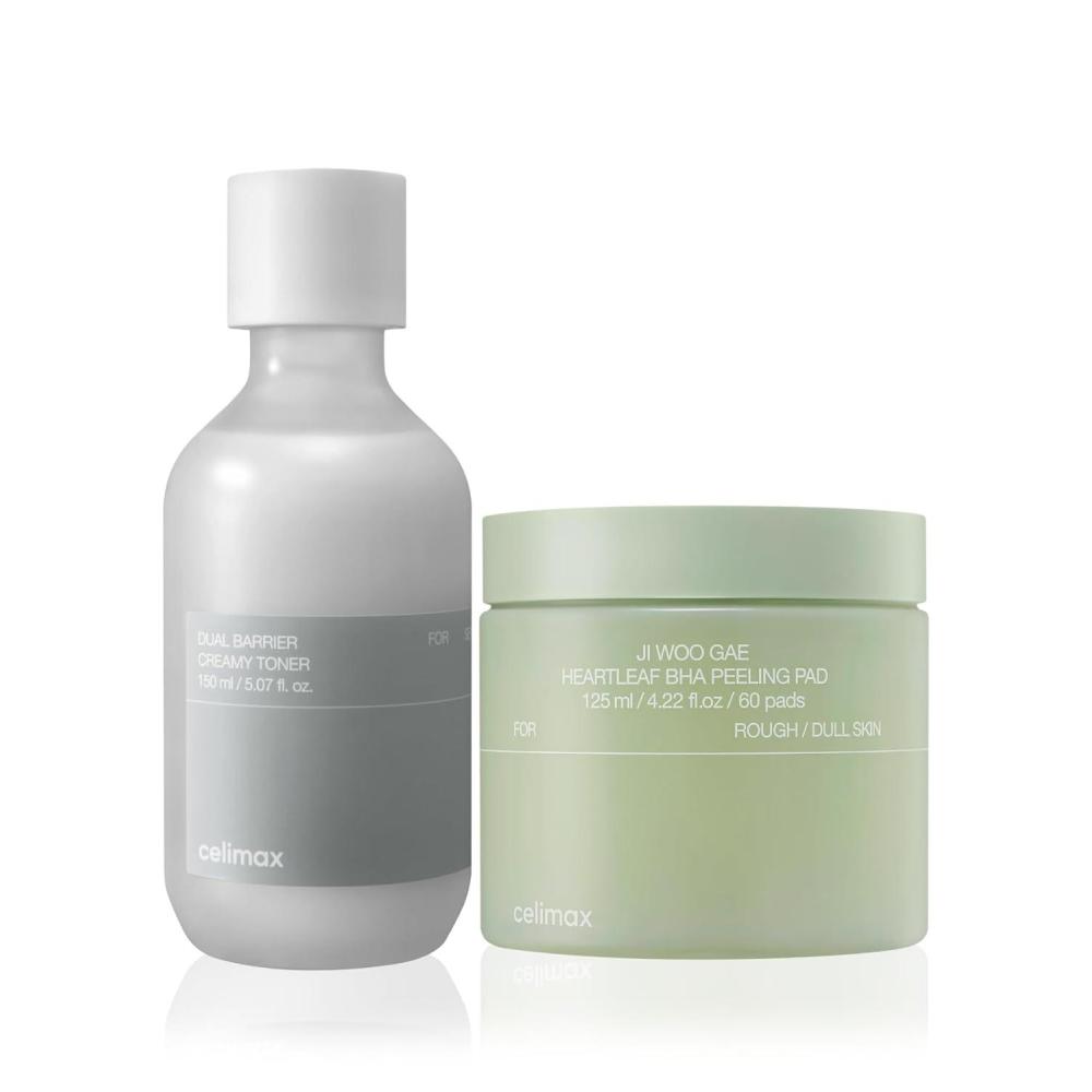 image:imagecelimax JiWooGae Heartleaf BHA Peeling Pad60 Pads  Dual Barrier Creamy Toner