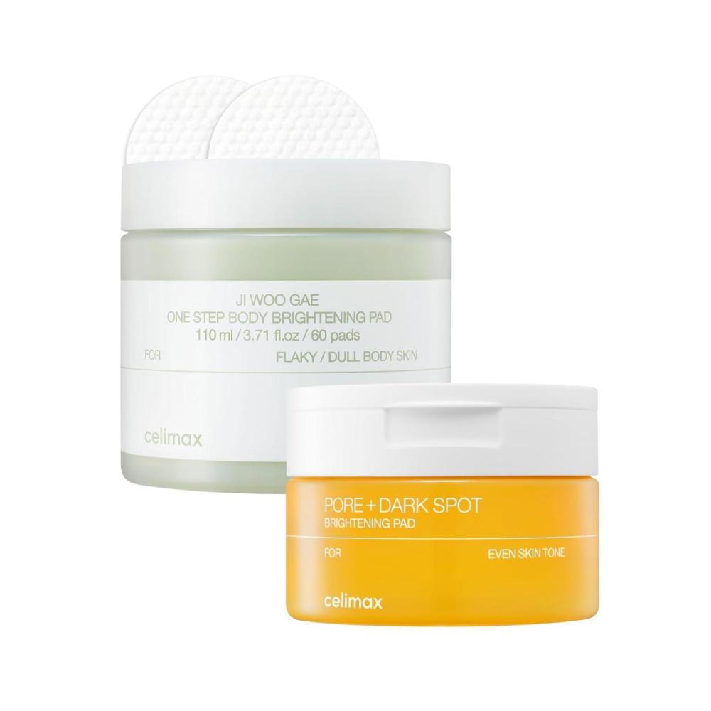 image:imagecelimax ONE STEP Body Brightening Pad 110ml 60 pads  JiWooGae PoreDark Spot Brightening Pad40 pads Bundle