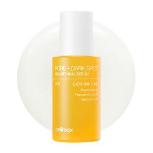 celimax Pore+Dark Spot Brightening Serum 30ml | Gel-like Serum for Enlarged Pores with Niacinamide, Tranexamic Acid, Pore Minimizer, Non-Irritating, Hydrating, For Sensitive Skin, hyperpigmentation