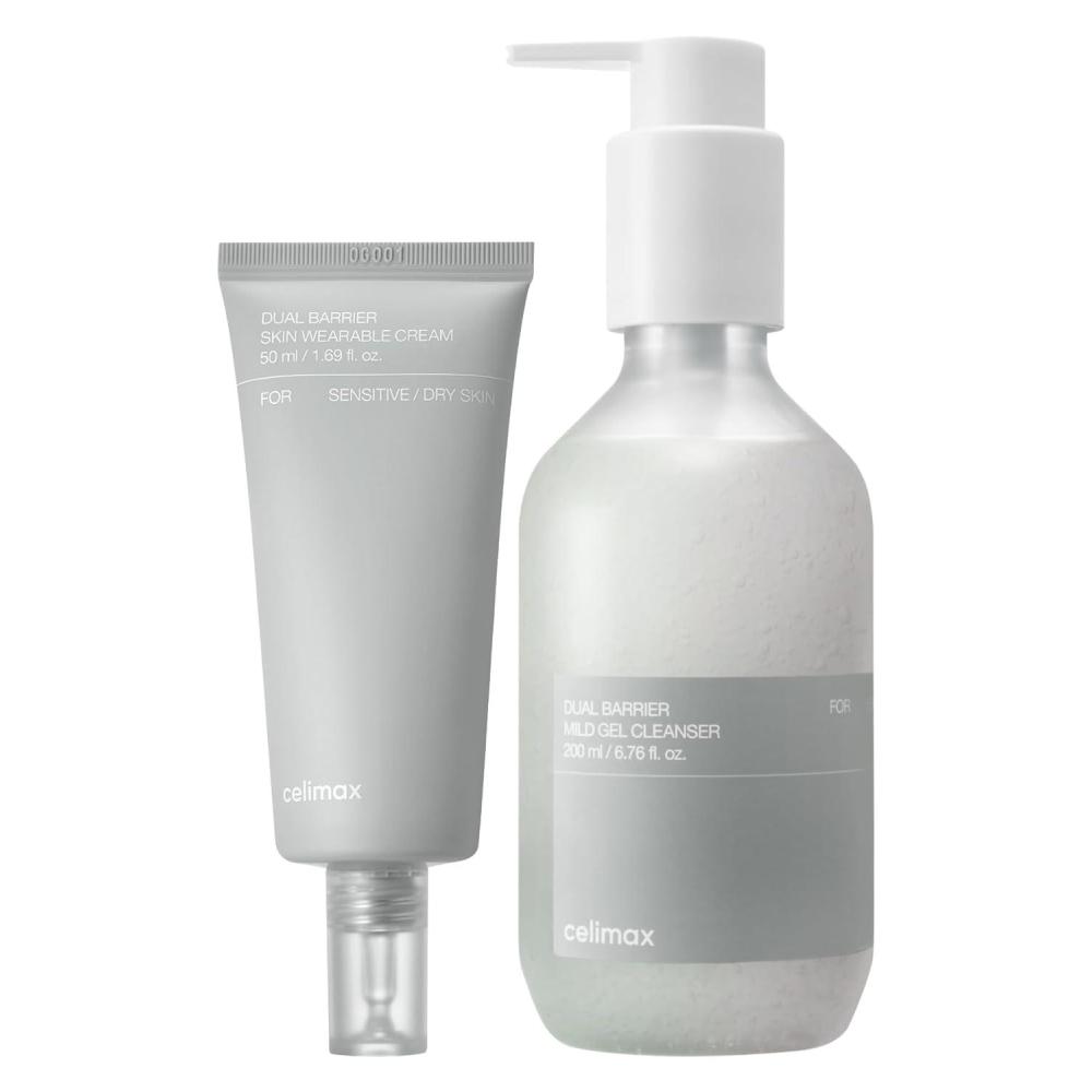image:imagecelimax Dual Barrier Skin Wearable Cream 50ml  Dual Barrier Mild Gel Cleanser 200ml Bundle
