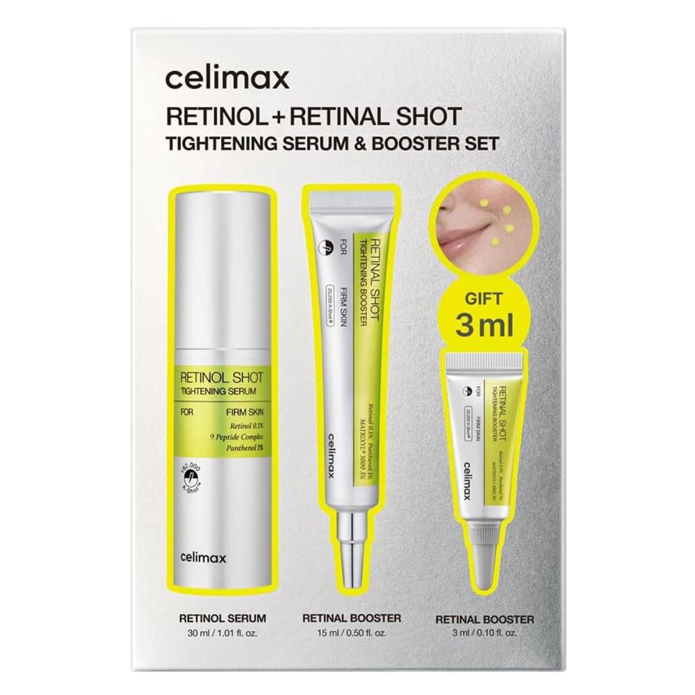 image:imagecelimax The Vita A Retinal Shot Tightening Booster  Retinol Serum Set Global Exclusive   01 Retinal 3 Matryxyl HighStrength Retinoid for AntiAging Pore Minimizer Wrinkles amp Fine Lines16 Ounce Pack of 1